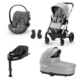 Cybex Balios S Lux Lava Grey zestaw 4w1 z fotelikiem Cloud G i-Size PLUS i bazą G