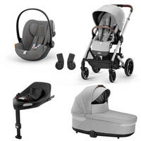 Cybex Balios S Lux Lava Grey zestaw 4w1 z fotelikiem Cloud G i-Size i bazą Base G