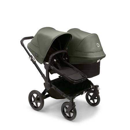 Bugaboo Donkey 5 Duo wózek 2w1 rok po roku rama Black/Midnight Black-Forest Green