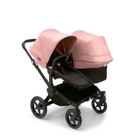 Bugaboo Donkey 5 Duo wózek 2w1 rok po roku rama Black/Midnight Black-Morning Pink