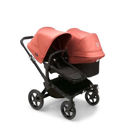 Bugaboo Donkey 5 Duo wózek 2w1 rok po roku rama Black/Midnight Black-Sunrise Red