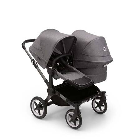 Bugaboo Donkey 5 Duo wózek 2w1 rok po roku rama Graphite/Grey Melange-Grey Melange