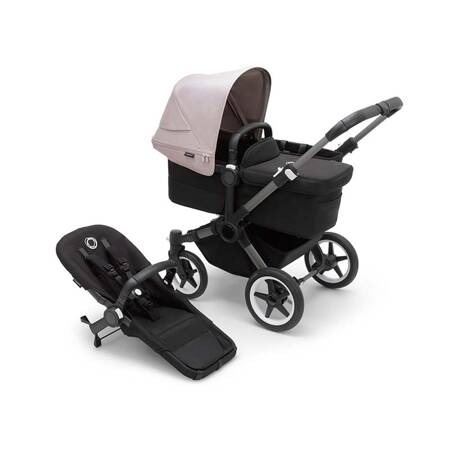 Bugaboo Donkey 5 Mono wózek 2w1 głęboko-spacerowy rama Graphite/Midnight Black-Misty White