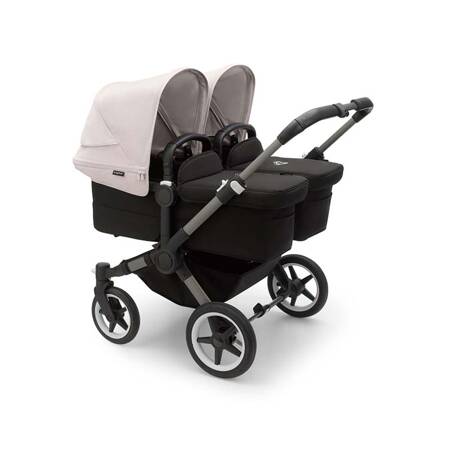 Bugaboo Donkey 5 TWIN wózek bliźniaczy rama Graphite/Midnight Black-Misty White