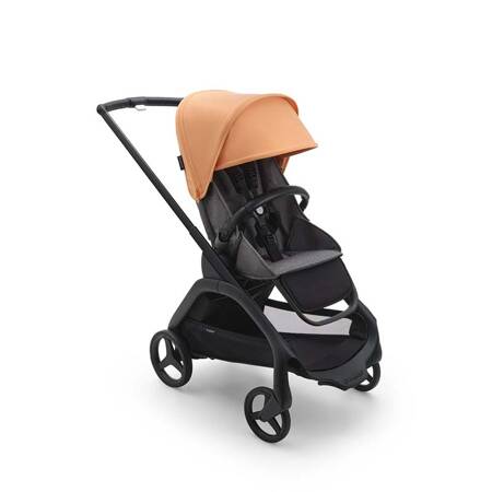 Bugaboo Dragonfly wózek spacerowy rama Black/Grey Melange-Island Coral