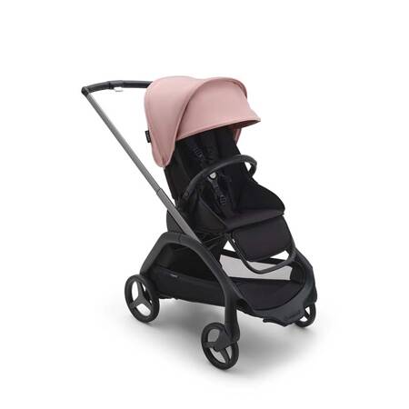 Bugaboo Dragonfly wózek spacerowy rama Graphite/Midnight Black-Morning Pink