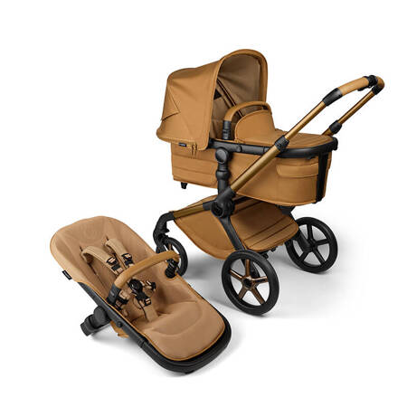 Bugaboo Fox 5 Noir Limited Edition Amber Glow wózek 2w1 głęboko-spacerowy