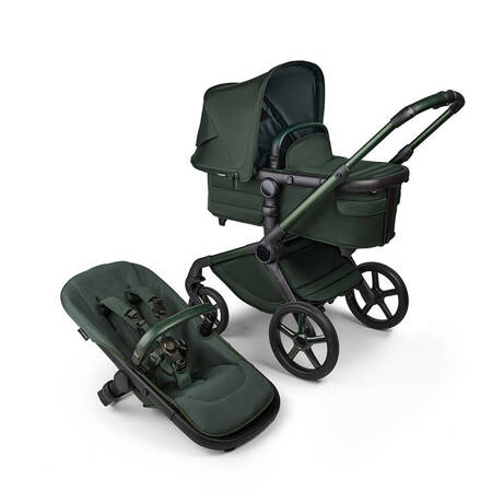 Bugaboo Fox 5 Noir Limited Edition Midnight Green wózek 2w1 głęboko-spacerowy