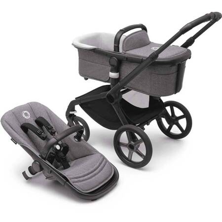 Bugaboo Fox 5 baza wózka Black/Grey Melange