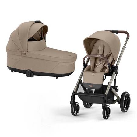 Cybex Balios S Lux Almond Beige wózek 2w1 głęboko-spacerowy 