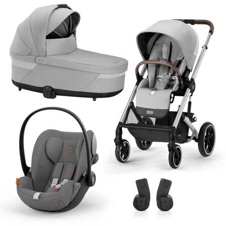 Cybex Balios S Lux Lava Grey zestaw 3w1 z fotelikiem Cloud G i-Size