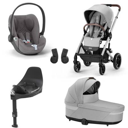 Cybex Balios S Lux Lava Grey zestaw 4w1 z fotelikiem Cloud T i-Size Plus i bazą T