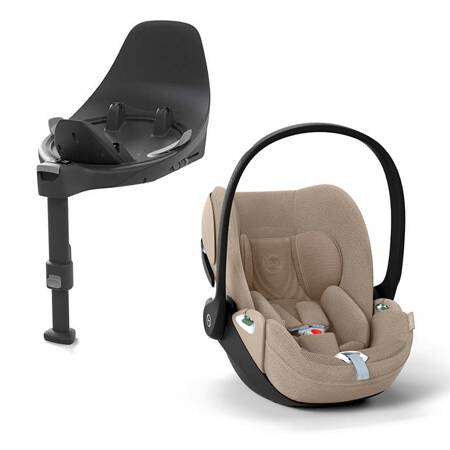 Cybex Cloud T i-Size Cozy Beige Plus Fotelik z bazą T zestaw 0-13 kg