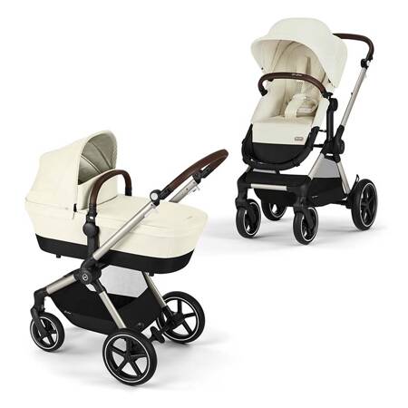 Cybex Eos Lux Seashell Beige Wózek 2w1 (głeboko-spacerowy)