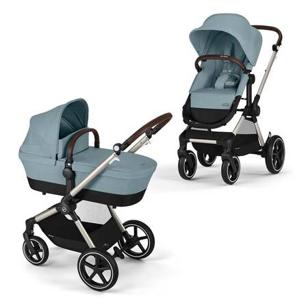 Cybex Eos Lux Sky Blue Wózek 2w1 (głeboko-spacerowy)