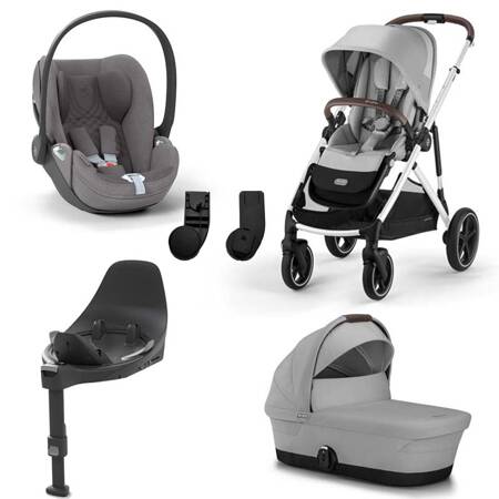 Cybex Gazelle S 4w1 Lava Grey z fotelikiem Cloud T i-Size PLUS  i bazą T