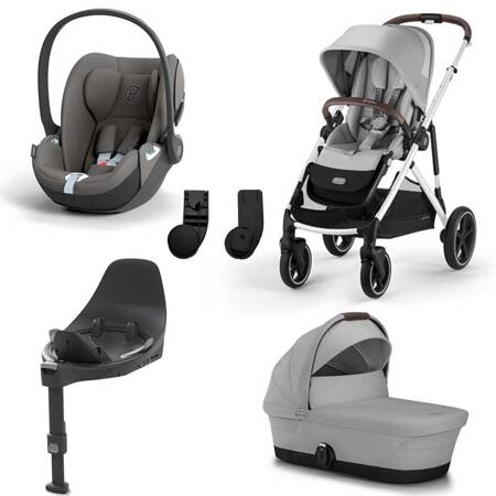 Cybex Gazelle S 4w1 Lava Grey z fotelikiem Cloud T i-Size i bazą T