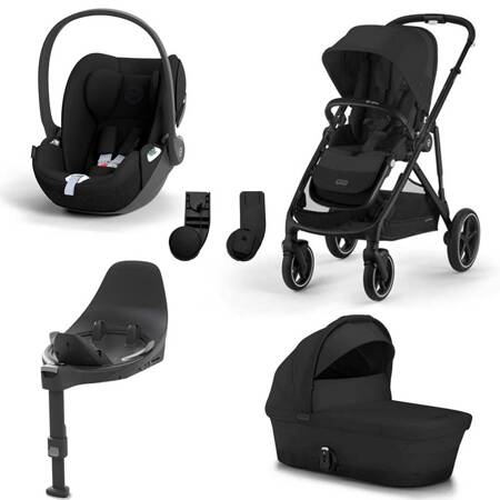 Cybex Gazelle S 4w1 Moon Black z fotelikiem Cloud T i-Size i bazą T