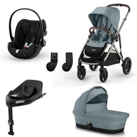 Cybex Gazelle S 4w1 Sky Blue z fotelikiem Cloud G i-Size i bazą G