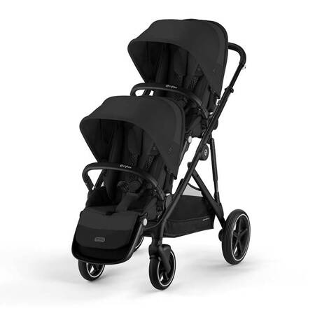 Cybex Gazelle S Moon Black zestaw spacerowy z dodatkowym siedziskiem