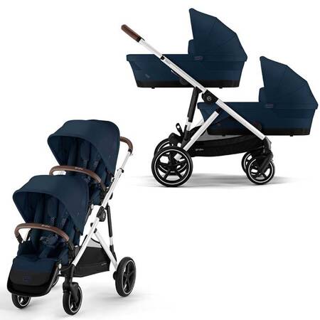 Cybex Gazelle S Ocean Blue zestaw bliźniaczy 2w1