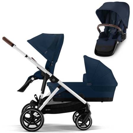 Cybex Gazelle S Sky Blue zestaw 2w1 z dodatkowym siedziskiem