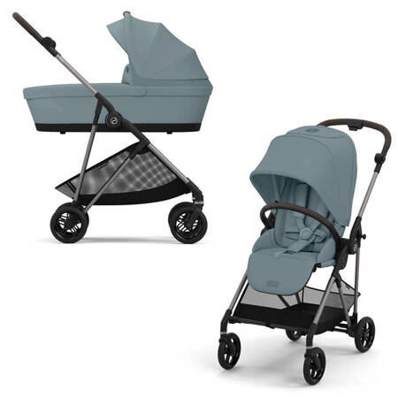 Cybex Melio 2024 Stormy Blue wózek 2w1 głęboko-spacerowy