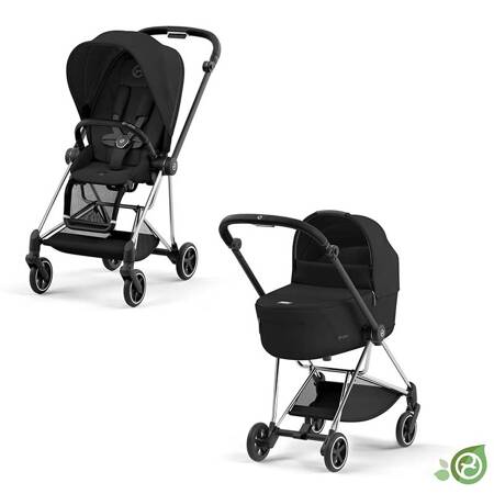 Cybex Mios Chrome Black Conscious Onyx Black wózek głęboko-spacerowy 2w1 