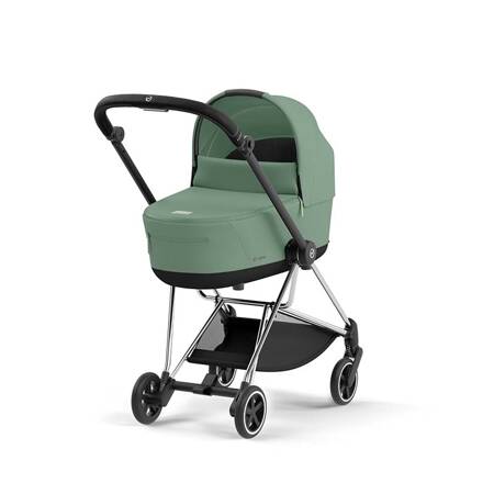 Cybex Mios Chrome Black Green Leaf wózek głęboko-spacerowy 2w1 