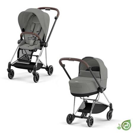 Cybex Mios Chrome Brown Conscious Pearl Grey wózek głęboko-spacerowy 2w1 