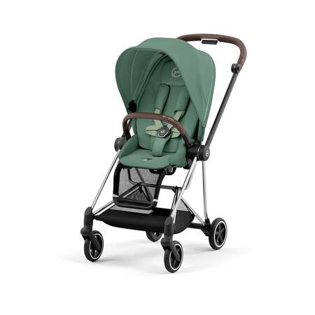 Cybex Mios Chrome Brown Leaf Green wózek spacerowy