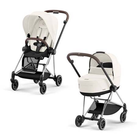 Cybex Mios Chrome Brown OFF WHITE wózek głęboko-spacerowy 2w1 