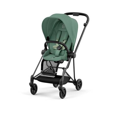 Cybex Mios Matt Black Leaf Green wózek spacerowy