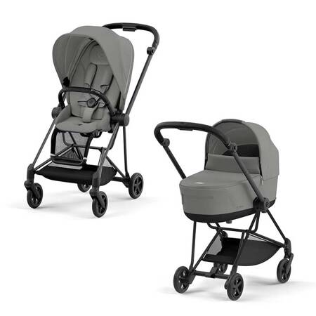 Cybex Mios Matt Black Mirage Grey wózek głęboko-spacerowy 2w1 