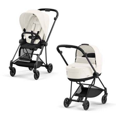 Cybex Mios Matt Black OFF WHITE wózek głęboko-spacerowy 2w1 