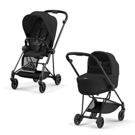 Cybex Mios Matt Black Sepia Black wózek głęboko-spacerowy 2w1 