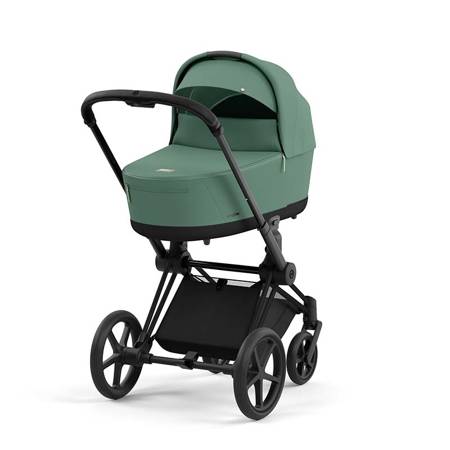 Cybex Priam 4.0 Matt Black Leaf Green wózek głęboki