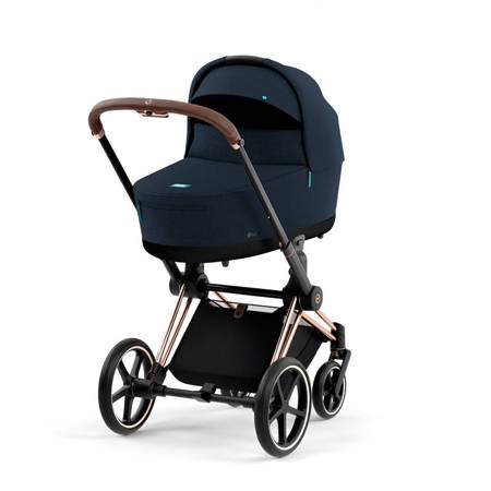 Cybex Priam 4.0 Rosegold Midnight Blue Plus wózek głęboki