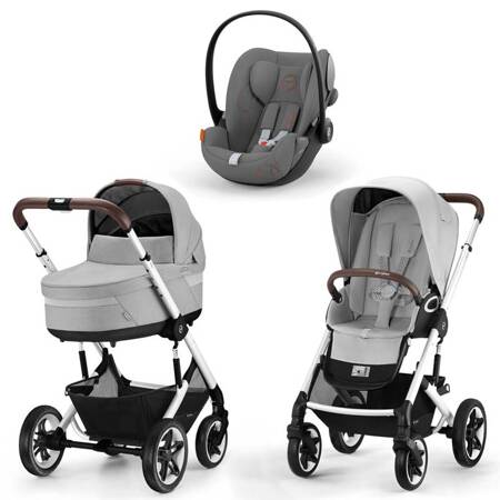 Cybex Talos S Lux Lava Grey wózek 3w1 z fotelikiem Cybex Cloud G i-Size 