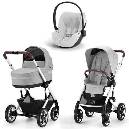 Cybex Talos S Lux Lava Grey wózek 3w1 z fotelikiem Cybex Cloud T i-Size PLUS