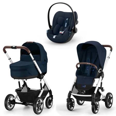 Cybex Talos S Lux Ocean Blue wózek 3w1 z fotelikiem Cybex Cloud G i-Size PLUS 