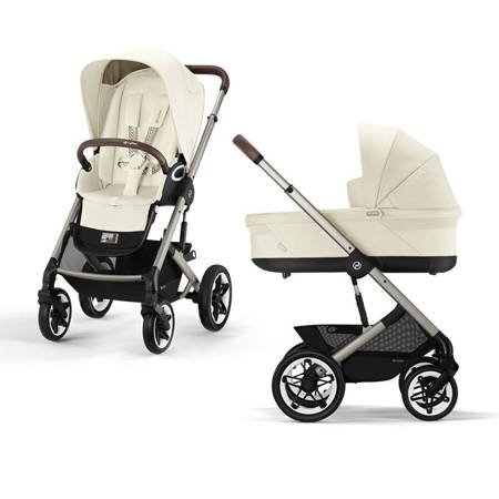 Cybex Talos S Lux Seashell Beige wózek głęboko-spacerowy 2w1 