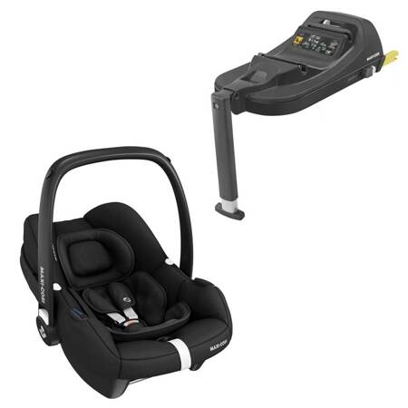 Maxi Cosi CabrioFix i-Size Essential Black fotelik z bazą zestaw 0-12 kg (45-75 cm)