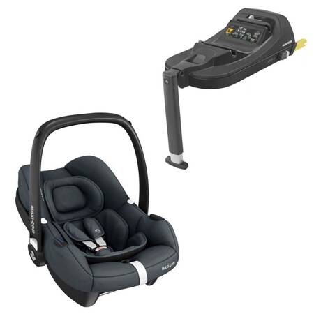 Maxi Cosi CabrioFix i-Size Essential Graphite fotelik z bazą zestaw 0-12 kg (45-75 cm)