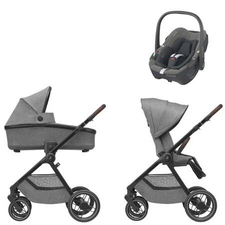 Maxi Cosi Oxford Select Grey zestaw 3w1 z fotelikiem Pebble 360