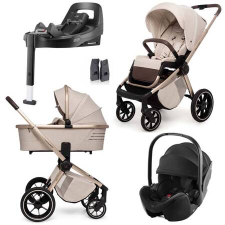 Muuvo Quick BOHO zestaw 4w1 z fotelikiem Britax Romer Baby-Safe Pro z bazą