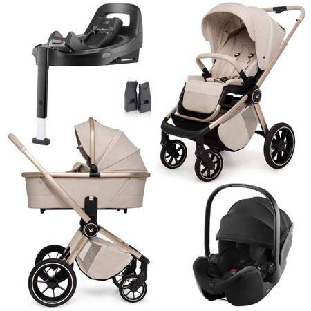 Muuvo Quick BOHO zestaw 4w1 z fotelikiem Britax Romer Baby-Safe Pro z bazą