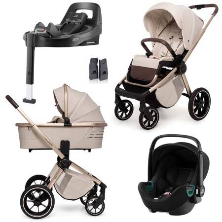 Muuvo Quick BOHO zestaw 4w1 z fotelikiem Britax Romer Baby Safe i bazą Vario 5Z 3