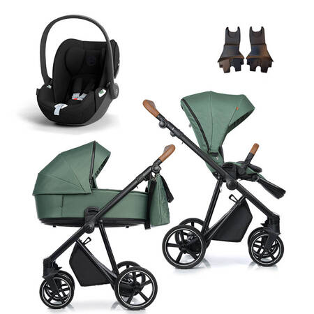 Roan IVI 2.0 Boho Green zestaw 3 w 1 z fotelikiem Cybex Cloud T 