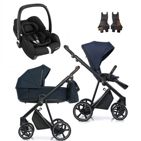 Roan IVI 2.0 Mystic Blue zestaw 3 w 1 z fotelikiem Maxi Cosi Cabriofix